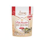 BEMO Karma sucha dla psów dorosłych ras małych i średnich Fish Hunter Wołowina z Rybą S/M 1kg