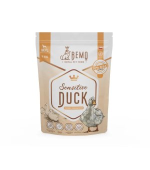 BEMO Karma sucha dla psów ras małych i średnich Sensitive Duck S/M 1kg 