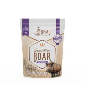 BEMO Karma sucha dla psów ras małych i średnich Sensitive Boar S/M 1kg 