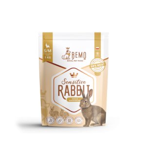 BEMO Karma sucha dla psów ras małych i średnich Sensitive Rabbit S/M 1kg 
