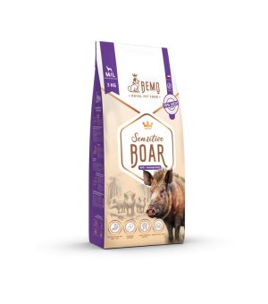 BEMO Karma sucha dla psów ras małych i średnich Sensitive Boar M/L 3kg 
