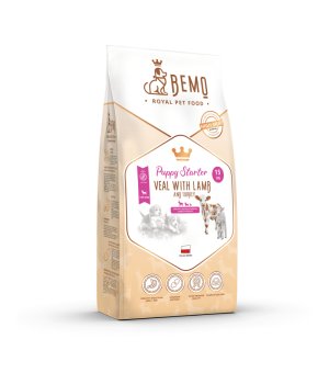 BEMO Karma sucha dla szczeniąt i suk w ciąży Puppy Starter Cielęcina, Indyk i Jagnięcina 15kg