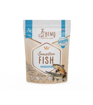 BEMO Karma sucha dla psów ras małych i średnich Sensitive Fish S/M 1kg 