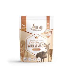 BEMO Karma tłoczona na zimno Wild Venision dla psów z Dziczyzną i Sarniną 1kg