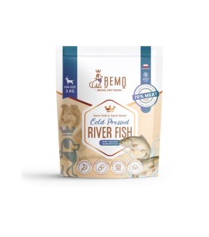 BEMO Karma tłoczona na zimno River Fish dla psów z Rybami Rzecznymi 3kg 