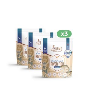 BEMO Karma tłoczona na zimno River Fish dla psów z Rybami Rzecznymi 9kg 