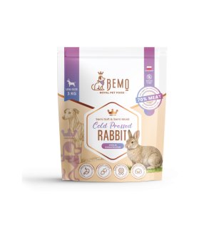 BEMO Karma tłoczona na zimno Grass Fed Lamb dla psów z Królikiem 3kg 