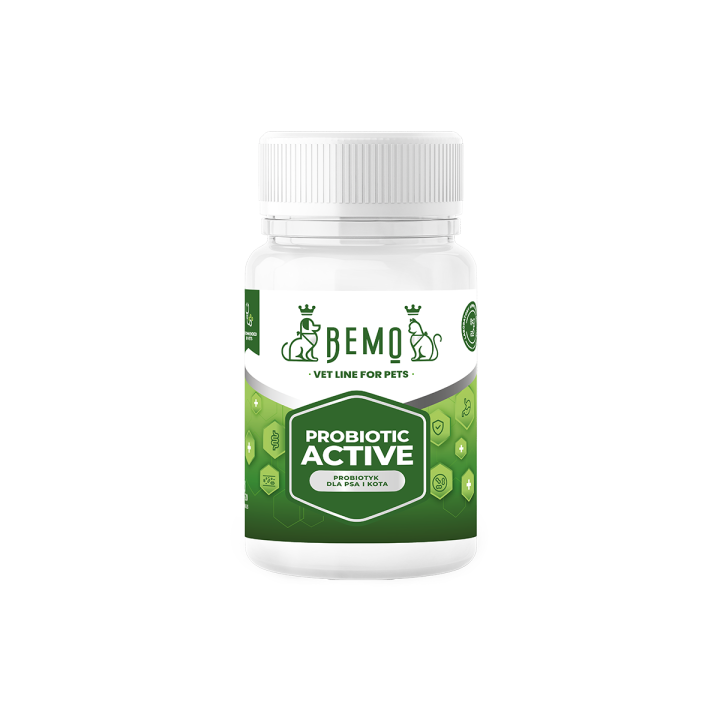 Bemo Probiotic Active - probiotyk dla psa i kota 40 kaps.