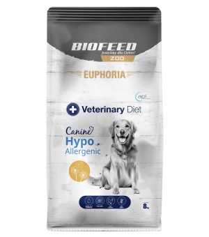 Euphoria VET Canine Hypoallergenic karma weterynaryjna dla psów z nietolerancją pokarmową i alergiami 8kg