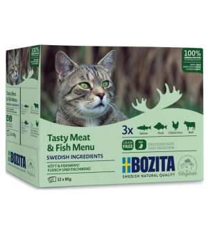 Bozita Multibox mięso & ryba w galarecie 12x 85g