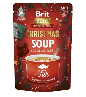 🎄 BRIT CHRISTMAS Care Soup with Fish - świąteczna zupa dla kota z rybą 75g