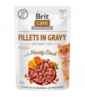 Karma mokra dla kotów dorosłych Brit Care Cat FG Hearty Duck in gravy 85g