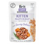 Karma mokra dla kociąt Brit Care Cat FJ Kitten Savory Salmon in jelly 85g 
