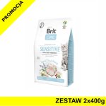 BRIT CARE Cat GF Insect Herring  ZESTAW 2x 400g
