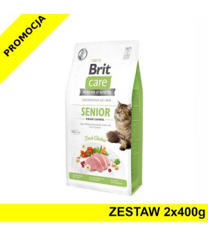 BRIT CARE Cat GF Senior Weight control ZESTAW 2x 400g