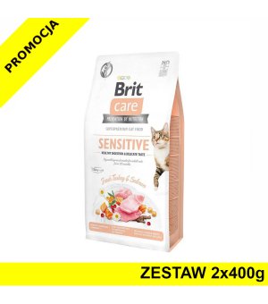 BRIT CARE Cat GF Sensitive  Digestion/delicate ZESTAW 2x 400g