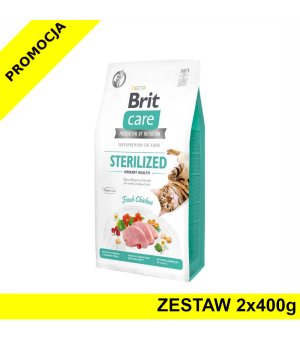 BRIT CARE dla kota Grain Free sterilised - urinary ZESTAW 2x 400g