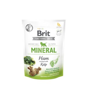 BRIT CARE FUNCTIONAL SNACK - MINERAL Ham & Kelp - przysmak dla szczeniąt 150g