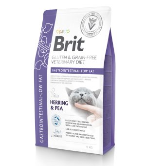 BRIT GF VETERINARY CARE CAT GASTROINTENSTINAL - LOW FAT 5KG -5%rabat w koszyku