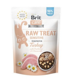 BRIT Raw Treat Cat dla dorosłych kotów liofilizowany przysmak z indykiem SENSITIVE 40g