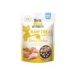 BRIT Raw Treat Cat dla dorosłych kotów liofilizowany przysmak z rybą i indykiem HAIR & SKIN 40g