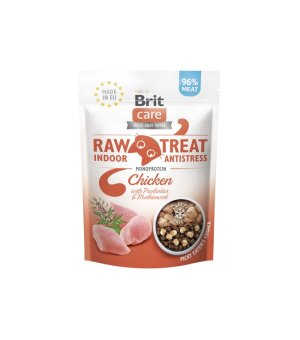 BRIT Raw Treat Cat dla dorosłych kotów liofilizowany przysmak z kurczakiem INDOOR & ANTISTRESS 40g