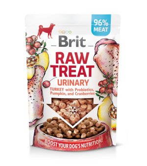 Brit Raw Treat Urinary Freeze-dried treat and topper Turkey with Probiotics, Pumpkin, and Cranberries 40g