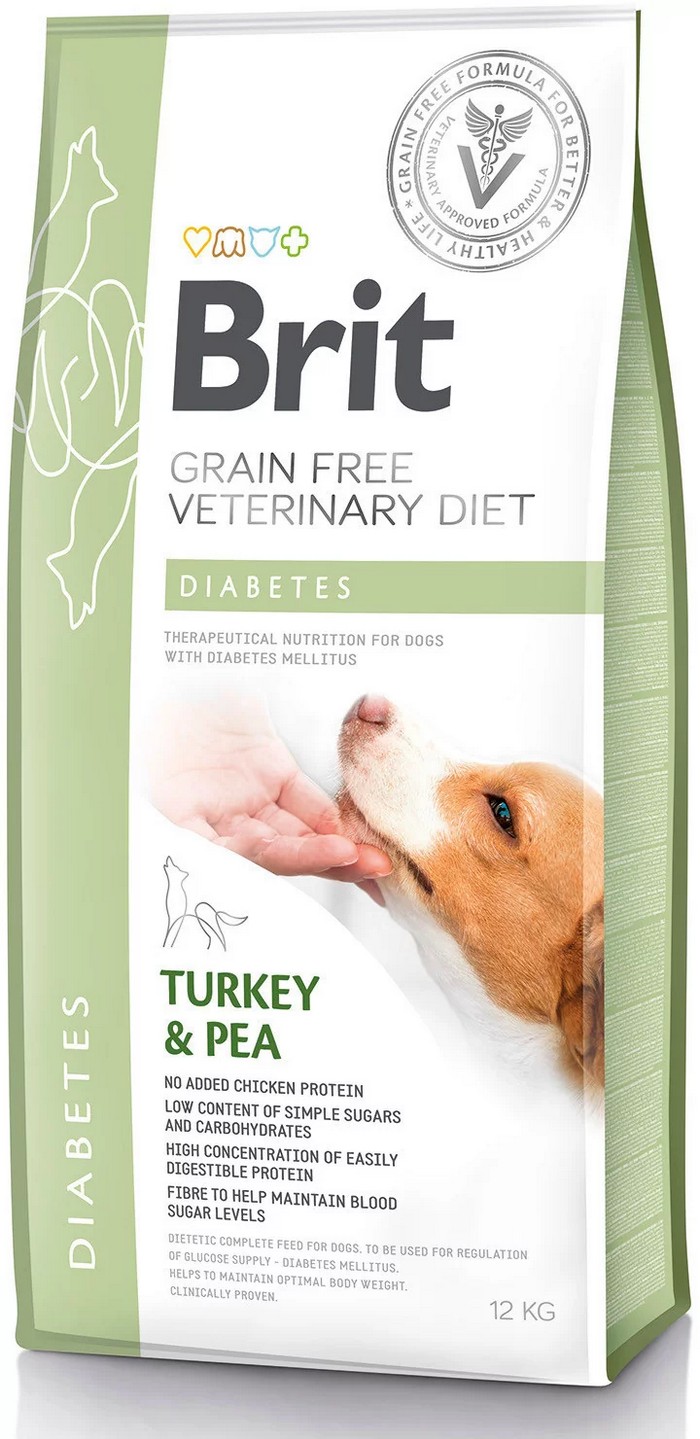 Brit Veterinary Diet Diabetes Turkey & Pea sucha karma dla psa - 12kg - 5% rabat w koszyku