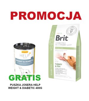 Brit Veterinary Diet Dog Diabetes Turkey & Pea sucha karma dla psa - 2kg