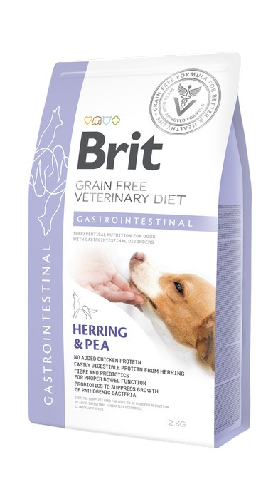 Brit Veterinary Diet Gastro Instestinal Herring & Pea sucha karma dla psa - 2kg  - 5% rabat w koszyku