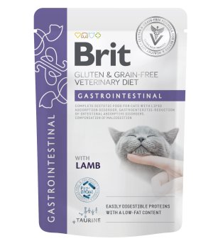 Brit Veterinary Diet Gastrointestinal Lamb - mokra karma dla kota fileciki w sosie - 85g - rabat -5% w koszyku