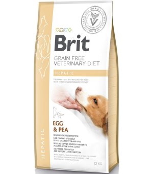 Brit Veterinary Diet Hepatic Egg & Pea  sucha karma dla psa - 12kg - 5% rabat w koszyku 