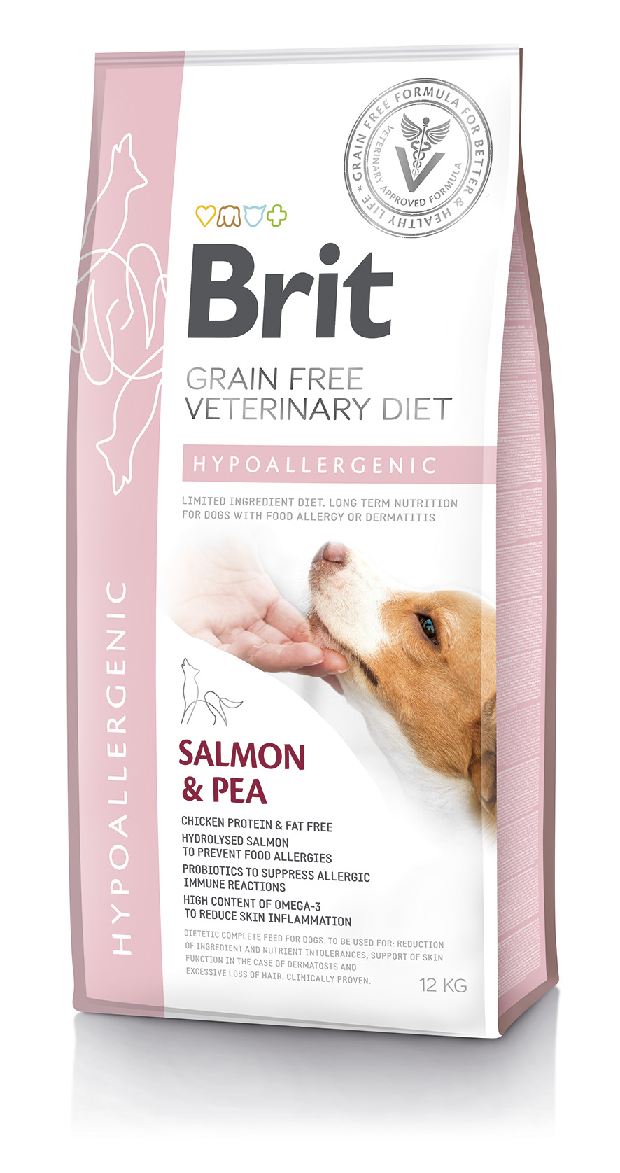 Brit Veterinary Diets Dog Hypoallergenic 12kg(USZKODZONY WOREK) 