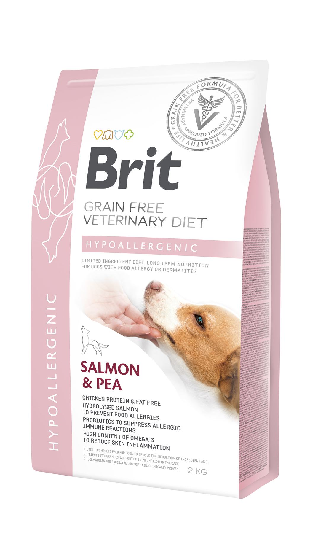 Brit Veterinary Diet Hypoallergenic Salmon & Pea sucha karma dla psa - 2kg - 5% rabat