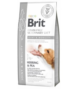 Brit Veterinary Diet Dog Joint & Mobility Herring & Pea sucha karma dla psa - 12kg