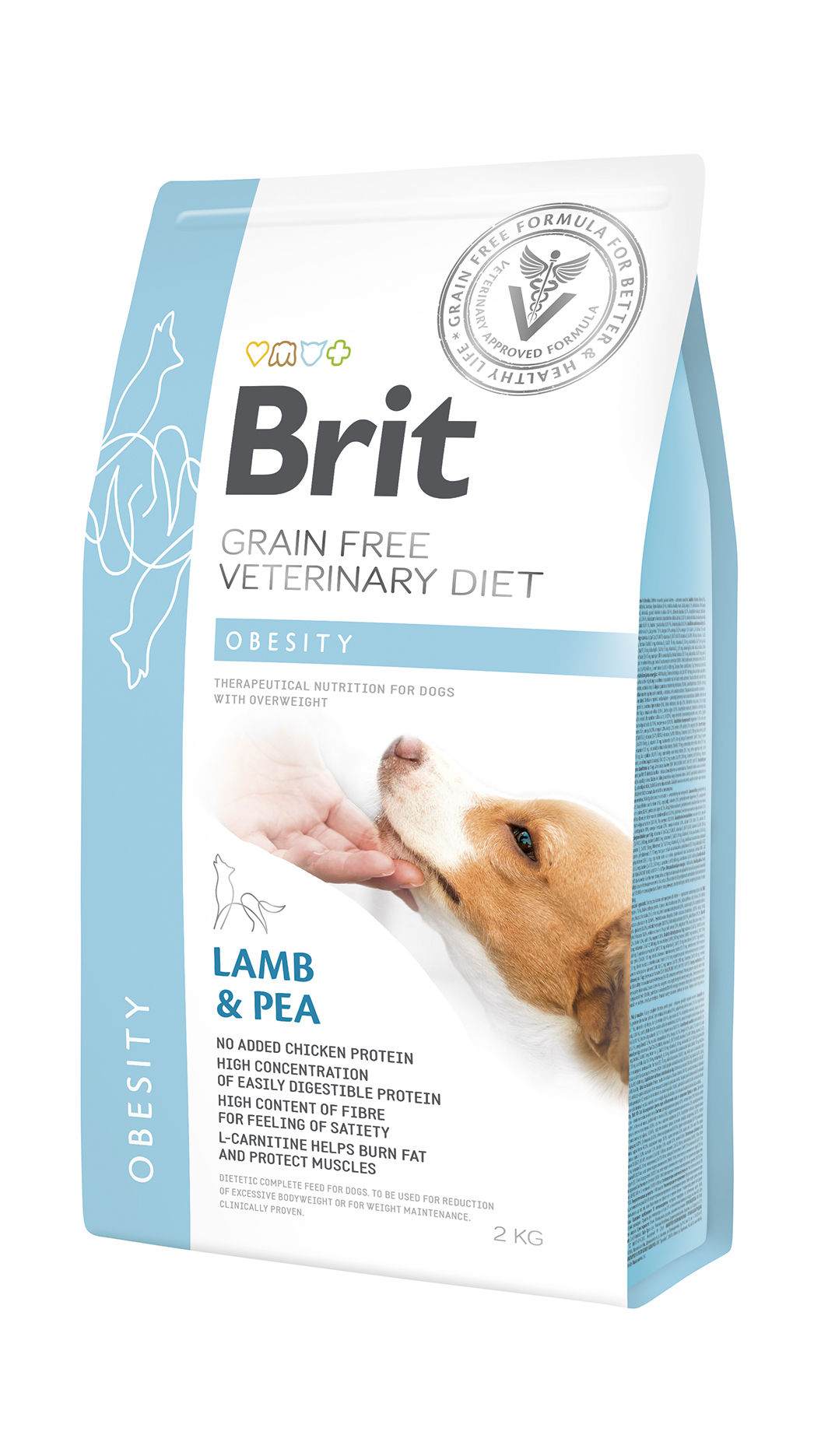 Brit Veterinary Diet Obesity Lamb & Pea sucha karma dla psa - 2kg  - 5% rabat w koszyku