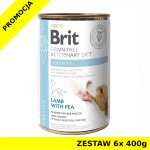 Karma mokra dla psa Brit Veterinary Diet Obesity Lamb & Pea ZESTAW 6x 400g