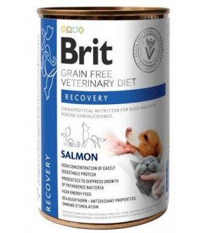 Brit Veterinary Diet Recovery Salmon - mokra karma dla psa i kota - 400g