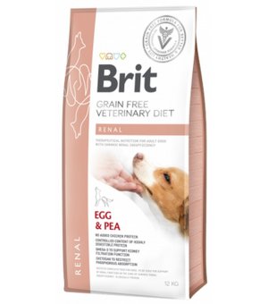 Brit Veterinary Diet Renal Egg & Pea sucha karma dla psa - 12kg - 5% rabat