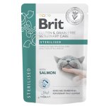 Brit Veterinary Diet Sterilised Salmon - mokra karma dla kota fileciki w sosie - 85g