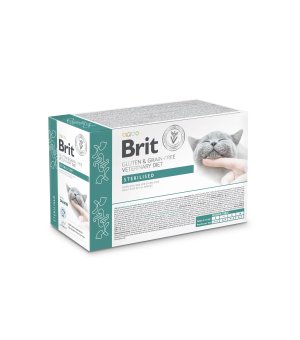 K. Brit Veterinary Diet Sterilised Salmon - mokra karma dla kota fileciki w sosie - 12x 85g