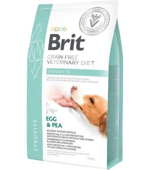 Brit Veterinary Diet Dog Struvite Egg & Pea sucha karma dla psa - 2kg  (uszkodzone opakowanie)