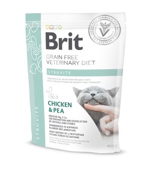 Brit Veterinary Diet Struvite Chicken&Pea sucha karma dla kota - 400g 