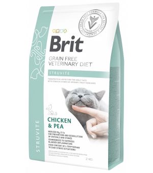 Brit Veterinary Diet Struvite Chicken&Pea sucha karma DLA KOTA - 2kg - 5% rabat