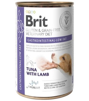 Brit Veterinary Diets Dog Gastrointestinal - low fat 400g - obniżona zawartość tłuszczu - puszka