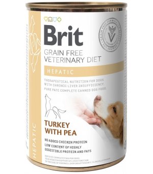 Brit Veterinary Diets Dog Hepatic 400g - puszka