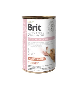 Brit Veterinary Diets Dog MONO Hypoallergenic Indyk 400g