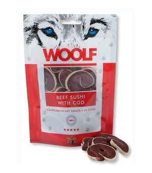 Brit Woolf Beef Sushi With Cod 100g