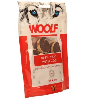 Brit Woolf Beef Sushi With Cod 100g