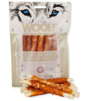 Brit Woolf Chicken Rawhide Twister 100g